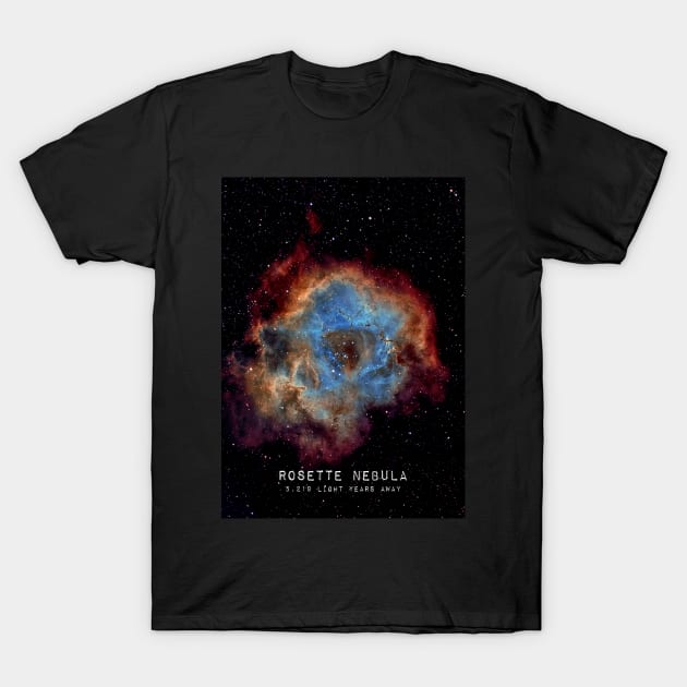 Rosette Nebula T-Shirt by Dashu